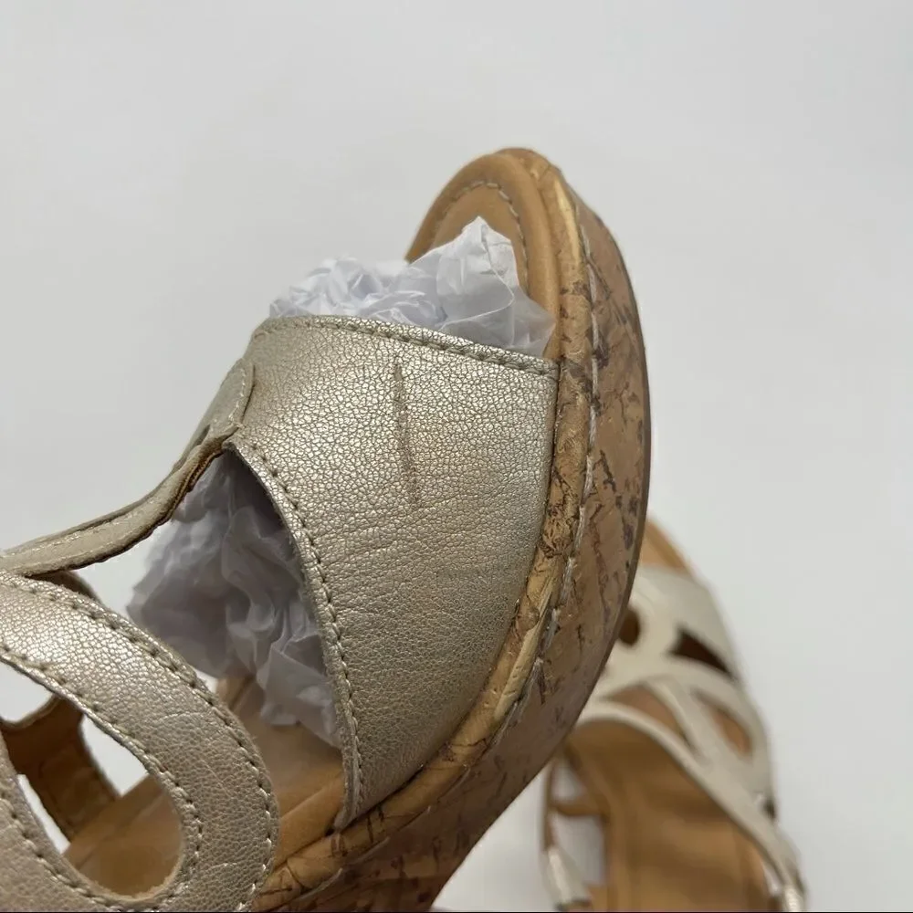 b.o.c. wedge sandals Sz 10M